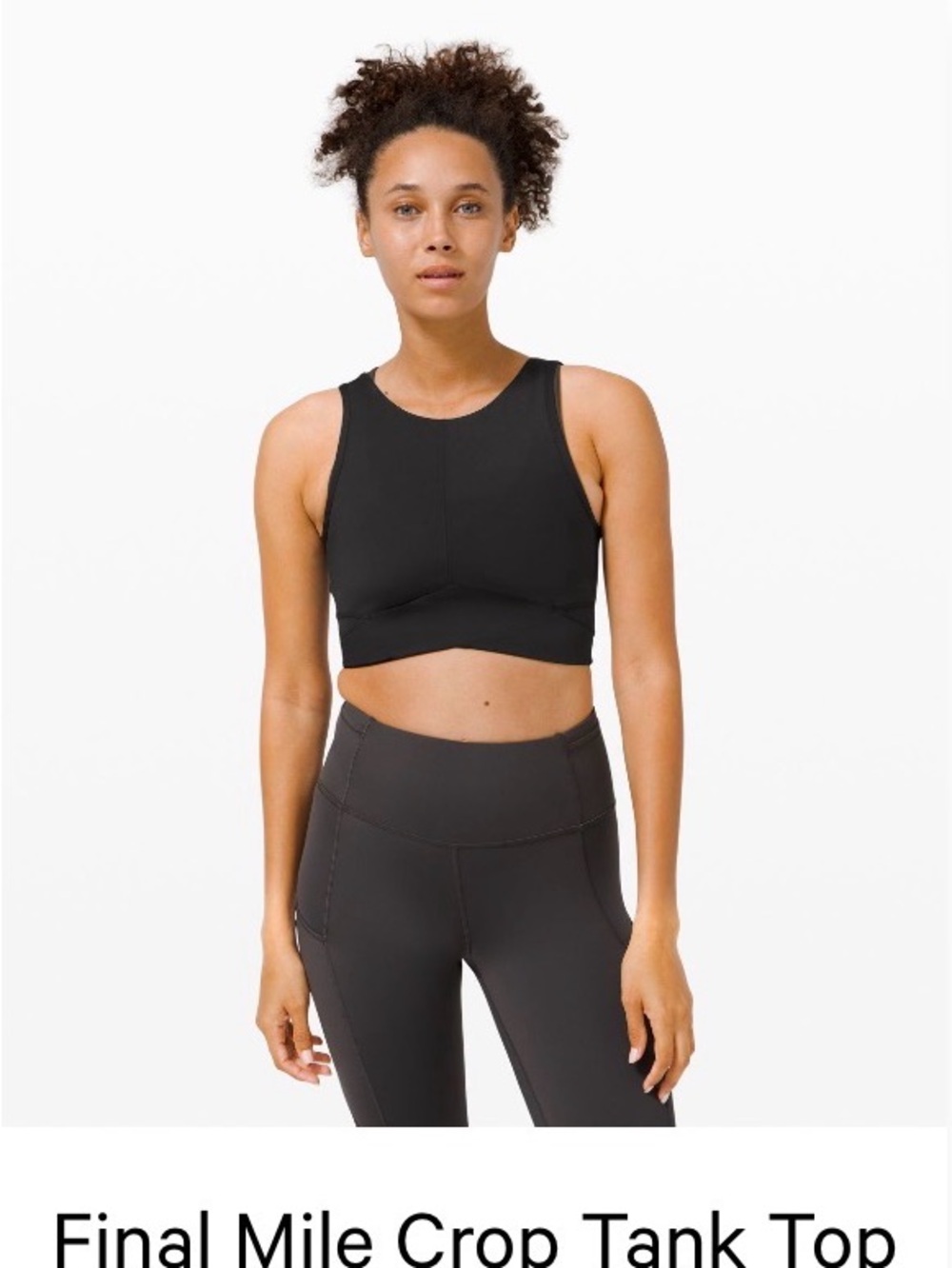 Lululemon Final Mile Crop Tank Top